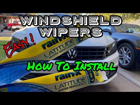 Windshield Wiper Blades - How To Install - VOLKSWAGEN PASSAT #volkswagen