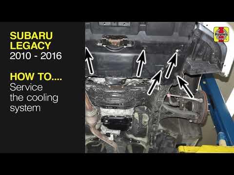 How to Service the cooling system on the Subaru Legacy 2010 to 2016