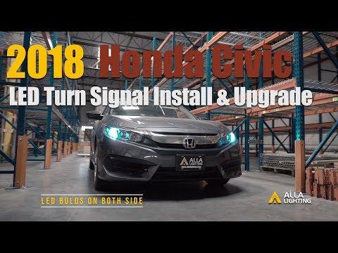 2016 - 2019 Honda Civic Front Turn Signal Light LED Change &amp; Install
