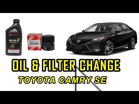 How to Change Engine Oil and Filter on a 2019 Toyota Camry 2.5L engine - Reset Oil Life Indicator