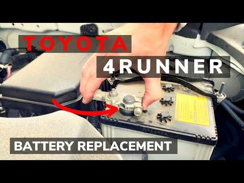 How to Replace the 12V Battery on a 1996-2024 Toyota 4Runner (Group 24F) (Engine: V6 4.0L)