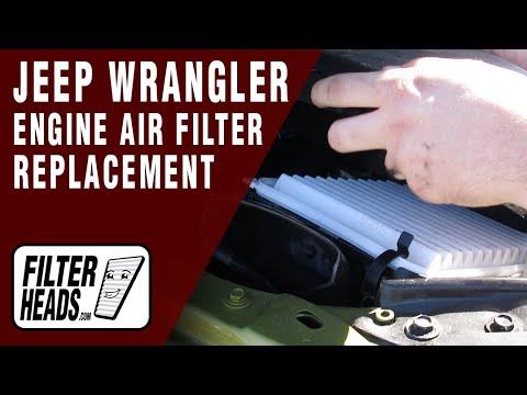 How to Replace Engine Air Filter 2007-2011 Jeep Wrangler V6 3.8L