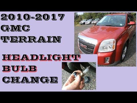 How to Change Headlight bulb in GMC Terrain 2010-2017