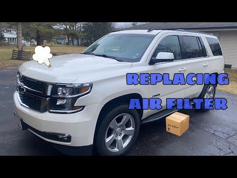 Replace air filter 2015-2020 Chevy Tahoe