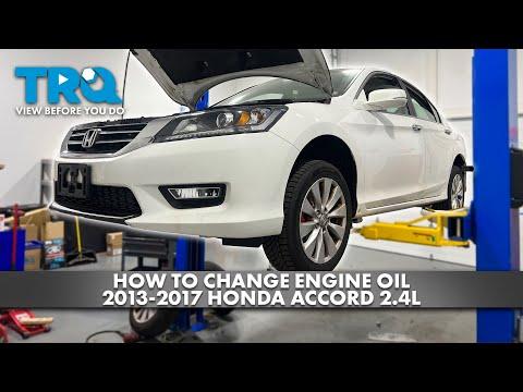 How to Change Engine Oil and Oil Filter on a 2001-2024 Honda Accord (Engine: V6 3.5L)
