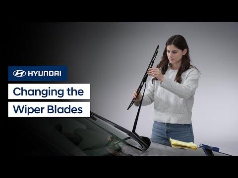 How to Replace Front Windshield Wiper Blades on a 2018 Hyundai Ioniq