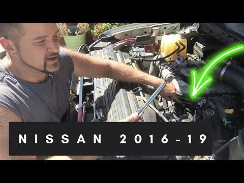 How to change water pump, thermostat housing, serpentine belt &amp; clutch fan Nissan 2016-2019 Titan XD
