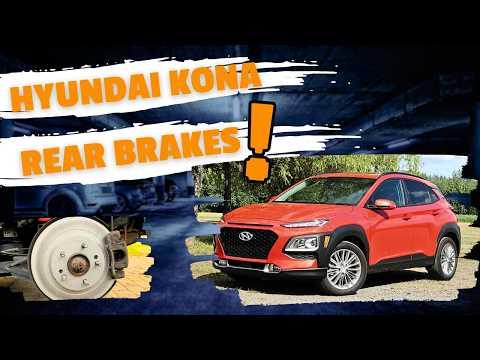 How To Replace Rear Brake Pad &amp; Rotors | Hyundai  Kona 2018-2023 AWD |