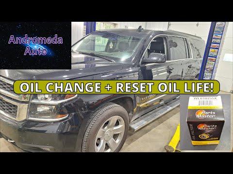 How to Change Oil &amp; Reset Oil Light | 2015 2016 2017 2018 2019 2020 Chevy Suburban 1500 (5.3L)