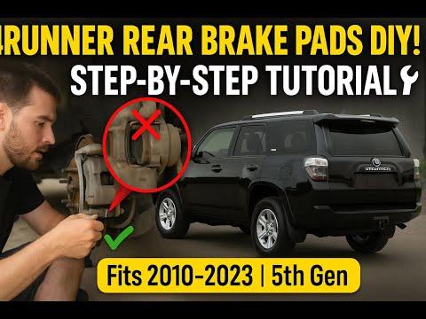 How to Replace Rear Brake Pads on a 2018 Toyota 4Runner – Step-by-Step Guide!