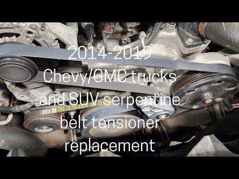 2014-2019 Chevy Silverado/suburban/tahoe,GMC Sierra/Yukon serpentine belt replacement