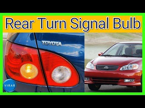How to Replace Rear Turn Signal Bulbs on a 1998-2008 Toyota Corolla (7440 Amber)