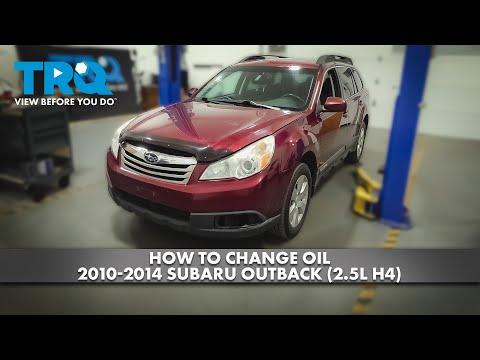 How to Change Oil 2010-2014 Subaru Outback (2.5L H4)