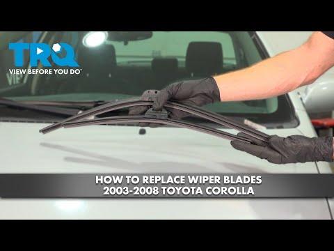 How to Replace Wiper Blades 2003-2008 Toyota Corolla
