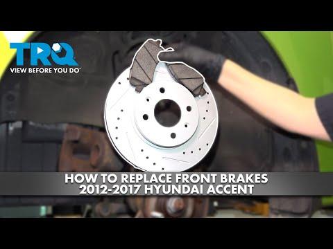 How to Replace Front Brakes 2012-2017 Hyundia Accent