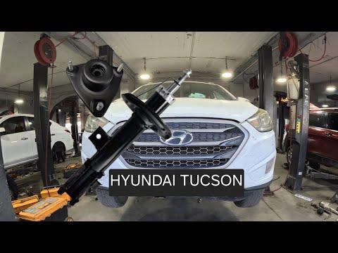replacing front shock absorber - strut mount ... hyundai tucson 2016-2022 (torque specs)