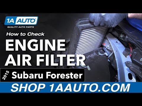 How to Replace the Engine Air Filter on a 2009-2018 Subaru Forester (Engine: Flat 4 2.5L)