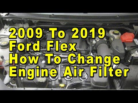 How to Replace the Engine Air Filter on a 2009-2019 Ford Flex (Step-by-Step) (Engine: V6 3.5L)