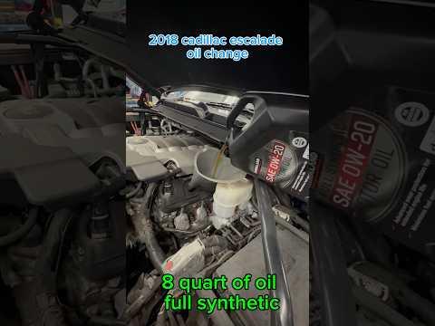 2018 cadillac escalade oil change