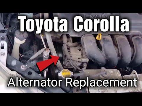 How To Replace The Alternator In A 2003 2004 2005 2006 2007 2008 Toyota Corolla