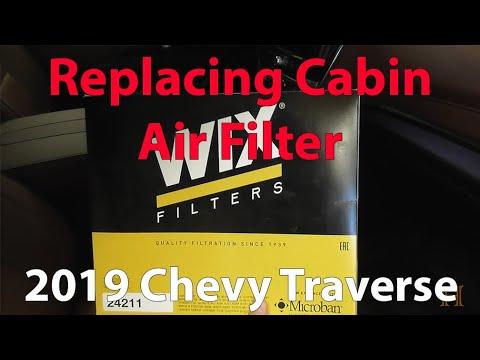 How to Replace the Cabin Air Filter on a 2018-2024 Chevrolet Traverse (Step-by-Step) (Engine: V6 3.6L)