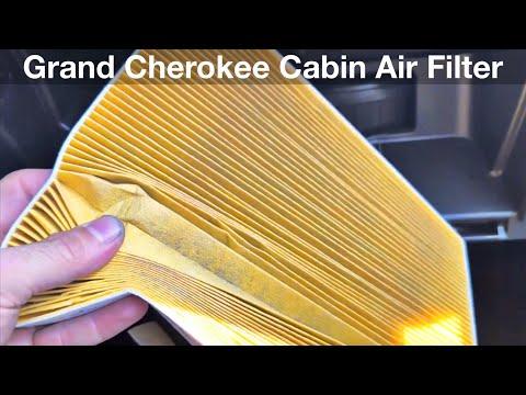 2022 - 2023 Jeep Grand Cherokee How to locate and replace cabin air filter 2022 2024