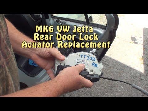MK6 VW Jetta Rear Door Lock Actuator Replacement. OBDELEVEN