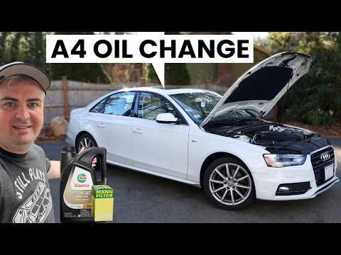 Audi A4 Oil Change | B8, B8.5 2009 - 2016
