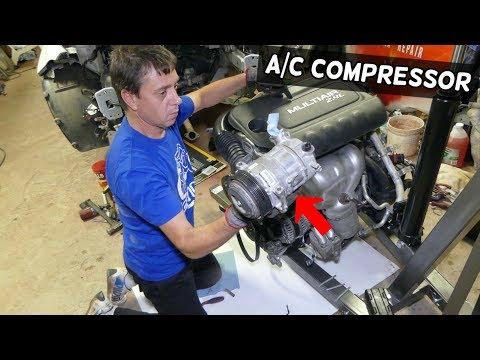AC COMPRESSOR REPLACEMENT REMOVAL JEEP CHEROKEE COMPASS RENEGADE 2.4 AIR CONDITIONER COMPRESSOR