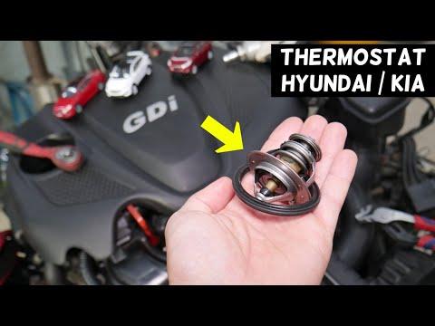 THERMOSTAT REPLACEMENT LOCATION HYUNDAI KIA 2.4 GDI ENGINE