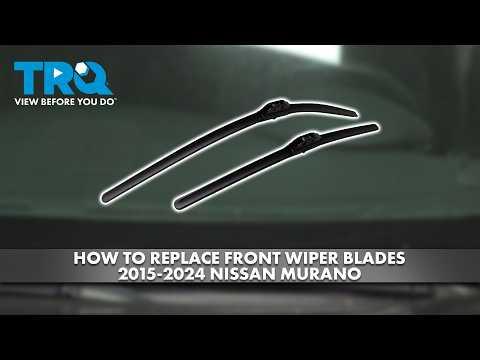 How to Replace Front Windshield Wiper Blades on a 2003-2024 Nissan Murano