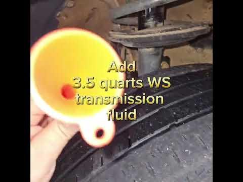 2018 Toyota Sienna transmission fluid change.