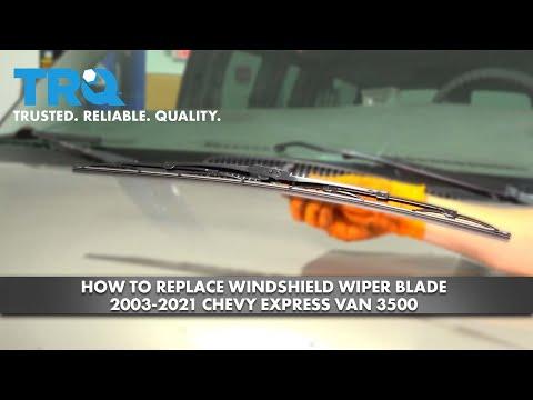 How to Replace Front Windshield Wiper Blades on a 1996-2024 GMC Savana 2500