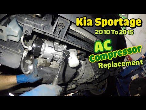 Replacing AC Compressor on 2016 KIA Sportage 2010 2011 2012 2013 2014 2015