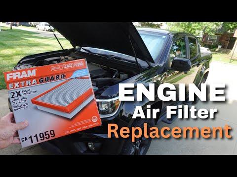 How to Replace the Engine Air Filter on a 2015-2022 Chevrolet Colorado (Engine: V6 3.6L)
