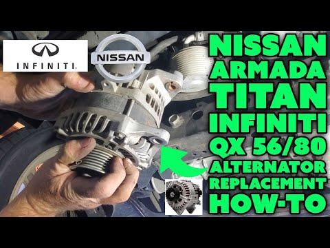 How to Replace the Alternator on a 2014-2022 INFINITI QX80 5.6L V8 (Charging System Fix) (Engine: V8 5.6L)