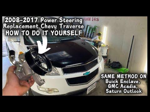 How To Replace Power Steering Pump On 2008-2017 Chevy Traverse,Buck Enclave ,Saturn Outlook