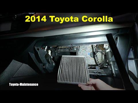 How to replace cabin air filter 2014 Toyota Corolla