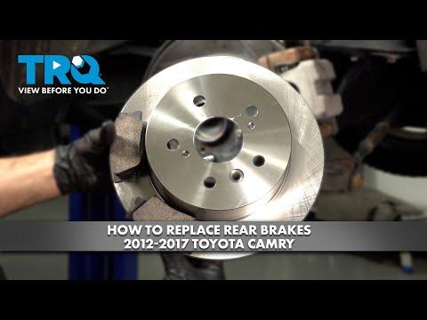 How to Replace Rear Brake Pads and Rotors on a 2012-2017 Toyota Camry