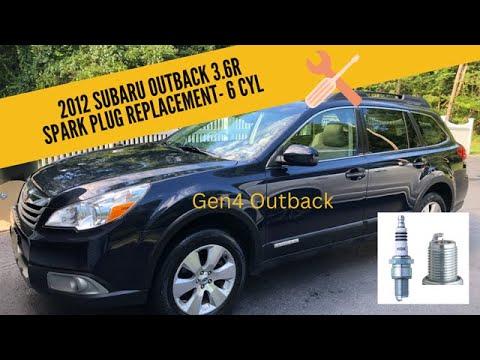 2012 Subaru Outback 3.6R Spark Plug Replacement (How To) H6 engine- (1080P) - Same on Subaru Legacy