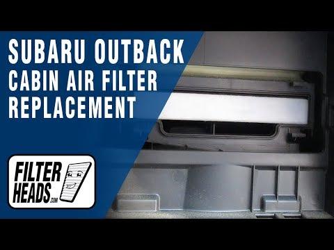 How to Replace Cabin Air Filter 2012 Subaru Outback | AQ1102C