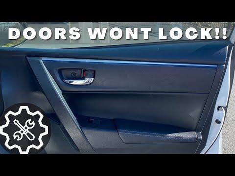 How to Replace the Rear Door Lock Actuator on a 2015-2022 Toyota Corolla (Body: Sedan)