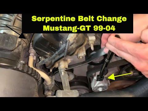 Mustang GT serpentine belt replacement- easy DIY tutorial