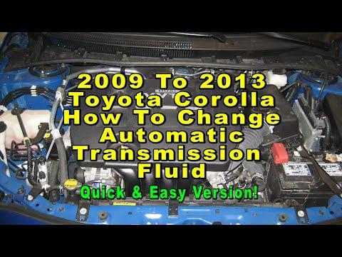 2009 To 2013 Toyota Corolla How To Change Automatic Transmission Fluid ATF - Quick & Easy Version