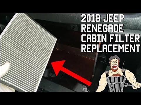 2018 JEEP RENEGADE CABIN FILTER REPLACEMENT
