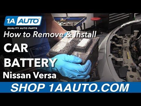 How to Change Battery 12-19 Nissan Versa