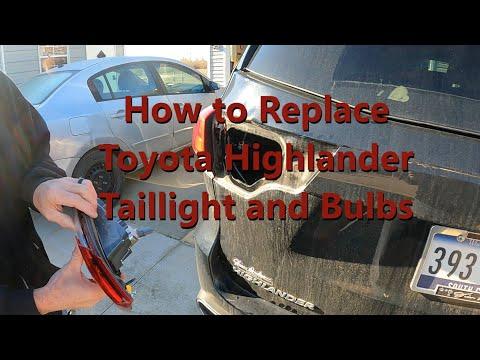 How to Replace Both Tail Light Bulbs on a 2017 Toyota Highlander