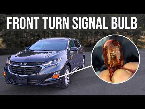How to Replace Front Turn Signal Bulb - Chevrolet Equinox (2018-2024)