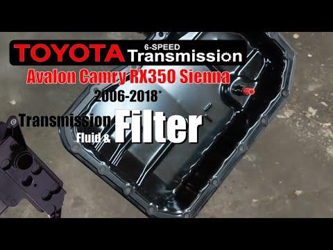 Toyota 6-Speed: Transmission Fluid & Filter Change (Avalon, Camry, RX350, Sienna) 2006-2018*