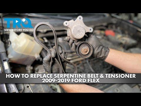 How to Replace Serpentine Belt & Tensioner 2009-2019 Ford Flex